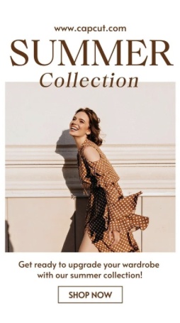 Summer collection creator content example